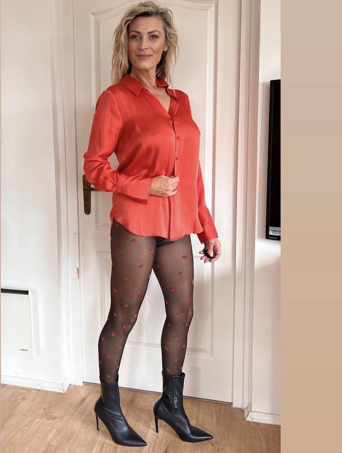 Milf, Mature,Lack, Nylons 