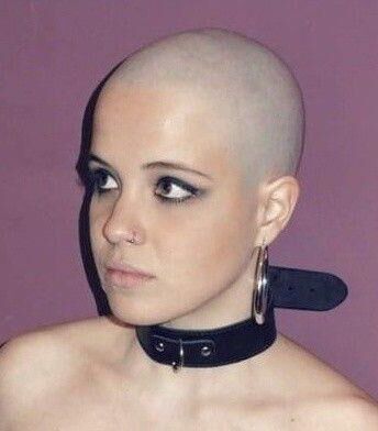 shaved head