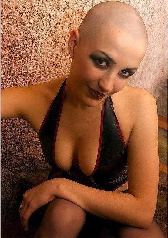 shaved head