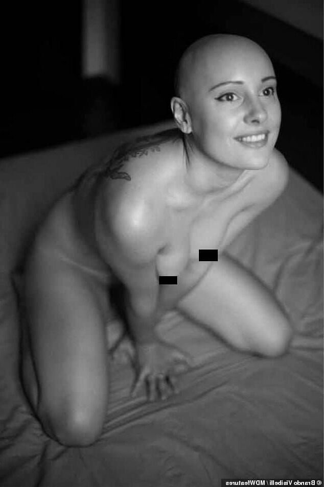 shaved head
