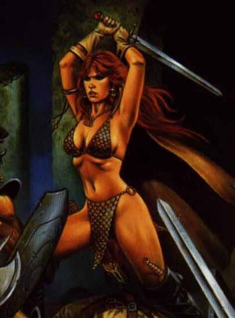 Girls in fantasy role playing art