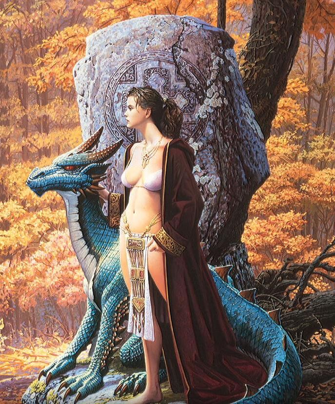 Girls in fantasy role playing art