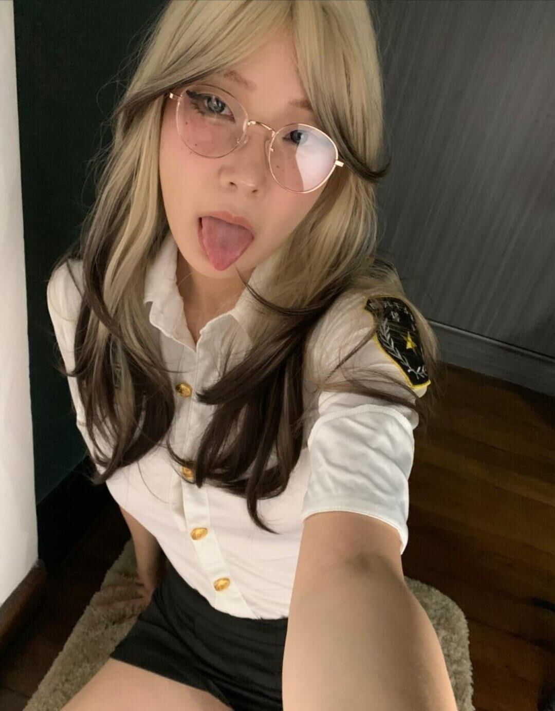 Linda puta japonesa de cosplay