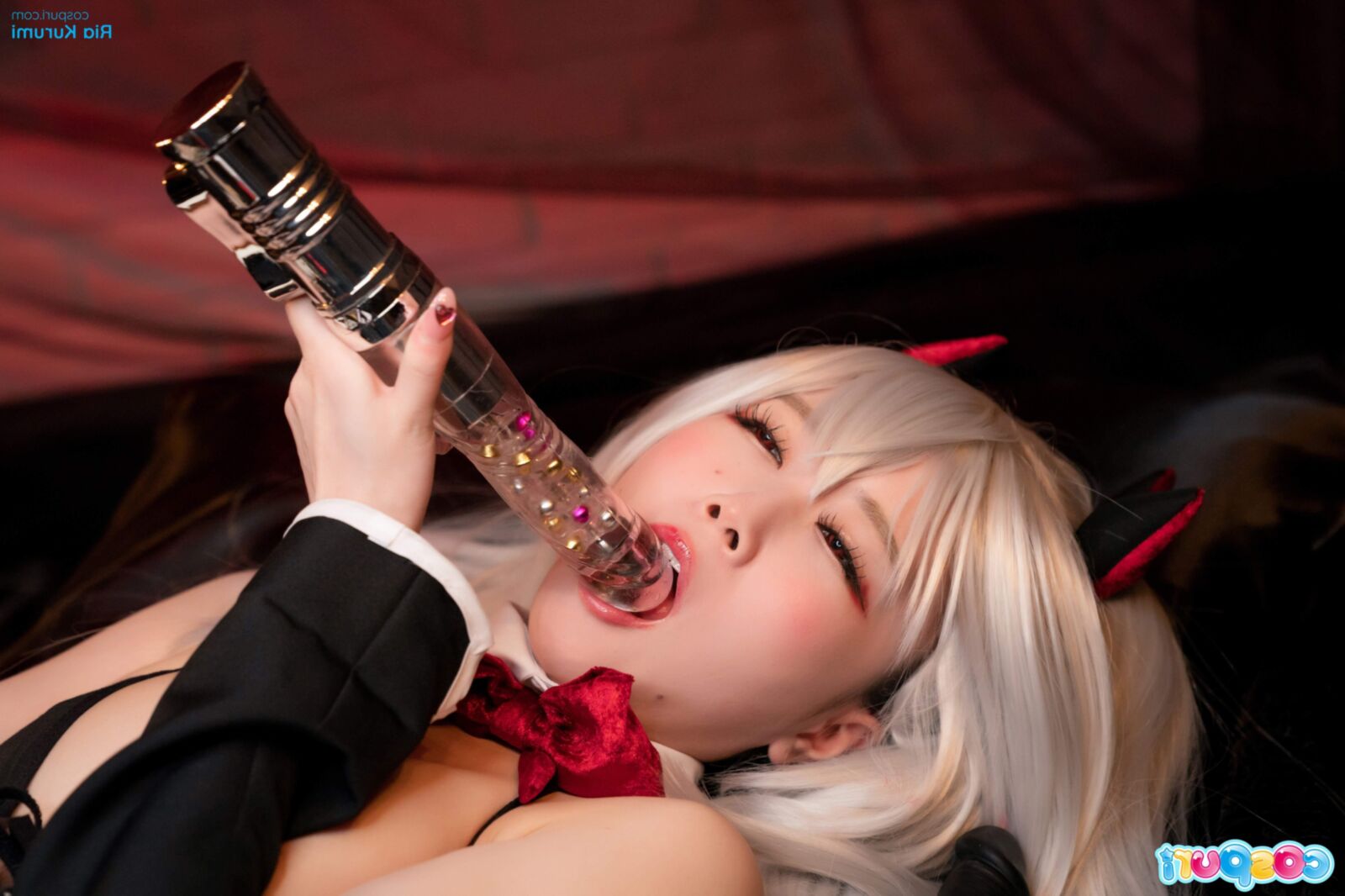 japanese nude Cosplay Ria Kurumi Vampire Solo Play