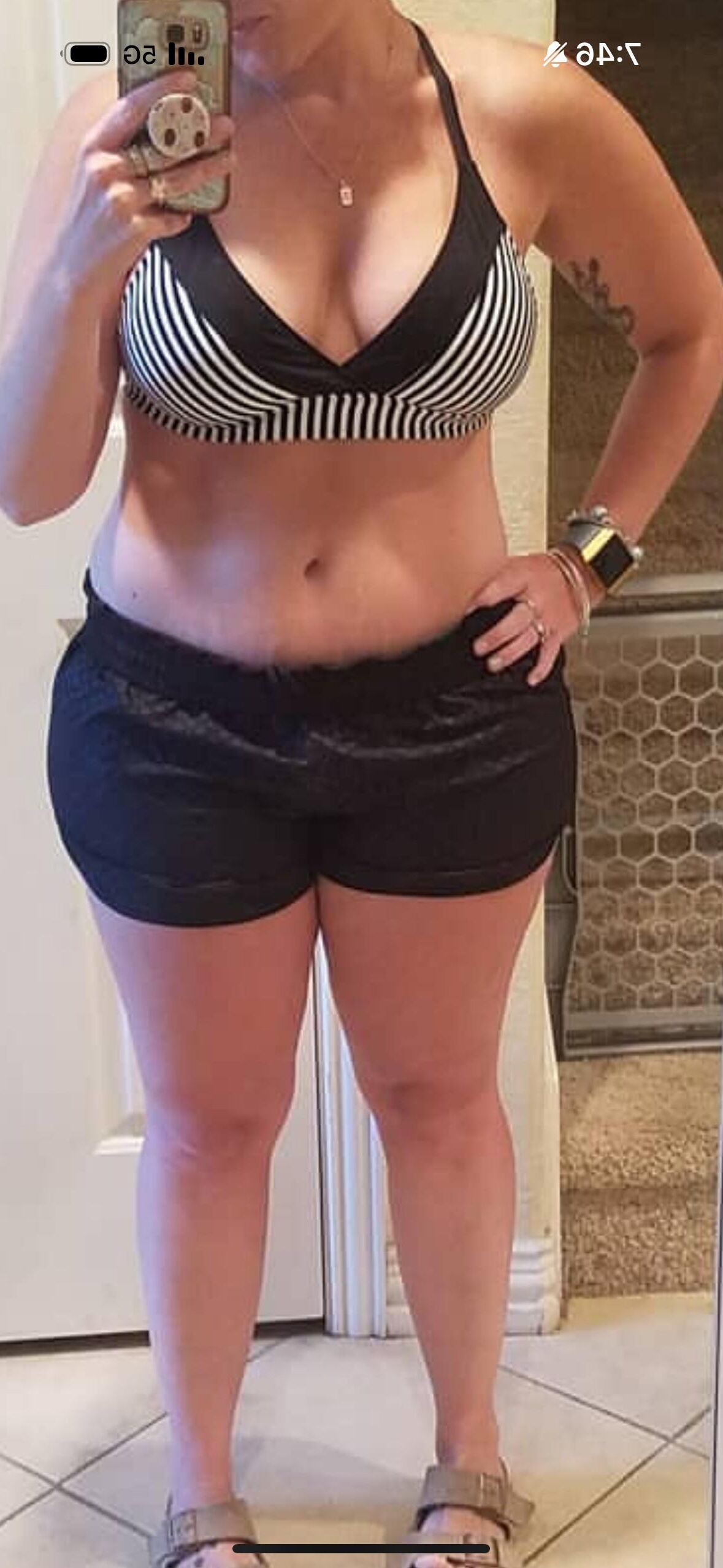 Sexy insta fashion mom with thick thighs and mom bod (non nude)