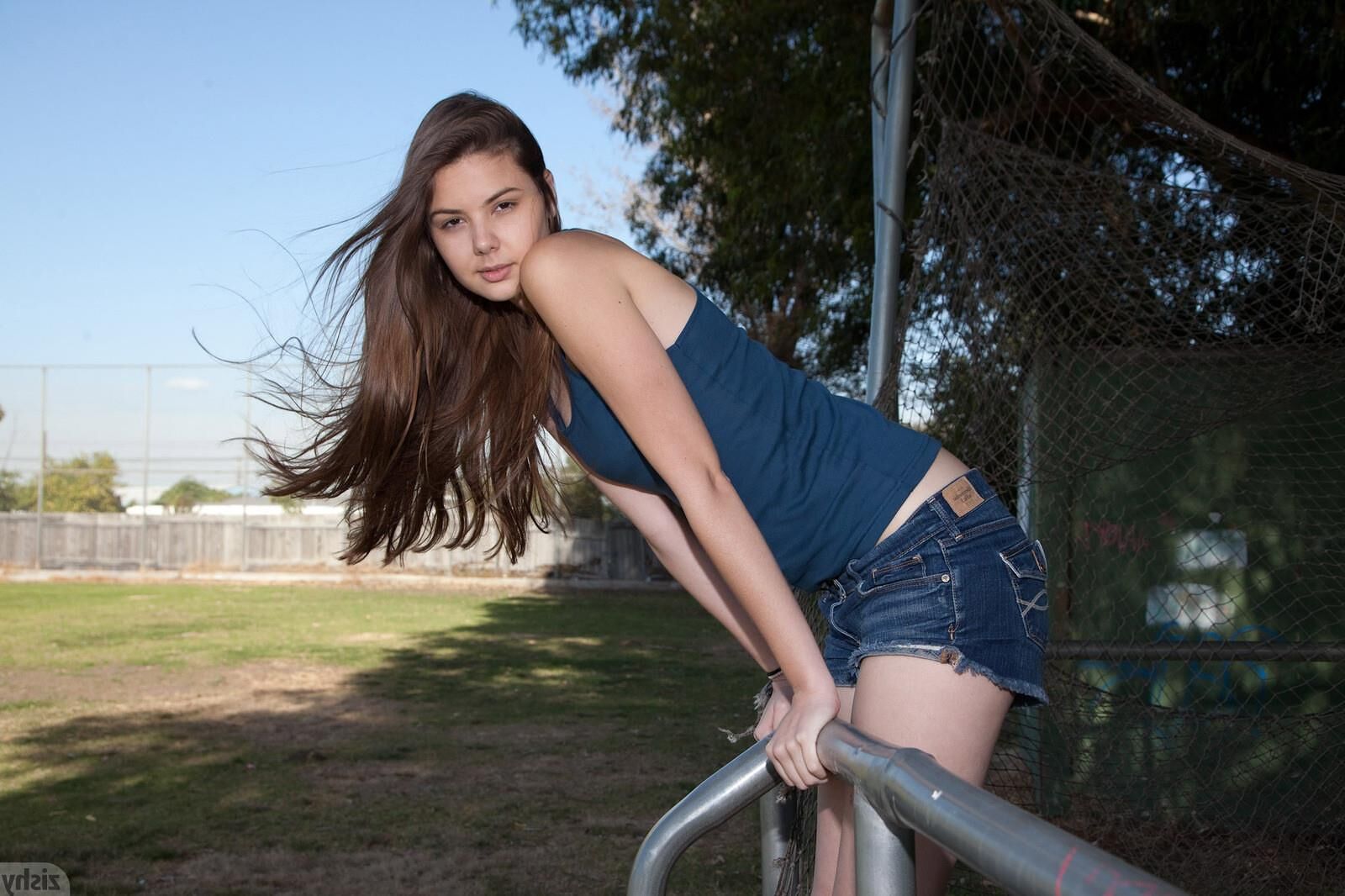 Lindsay Bare Walks In The Park