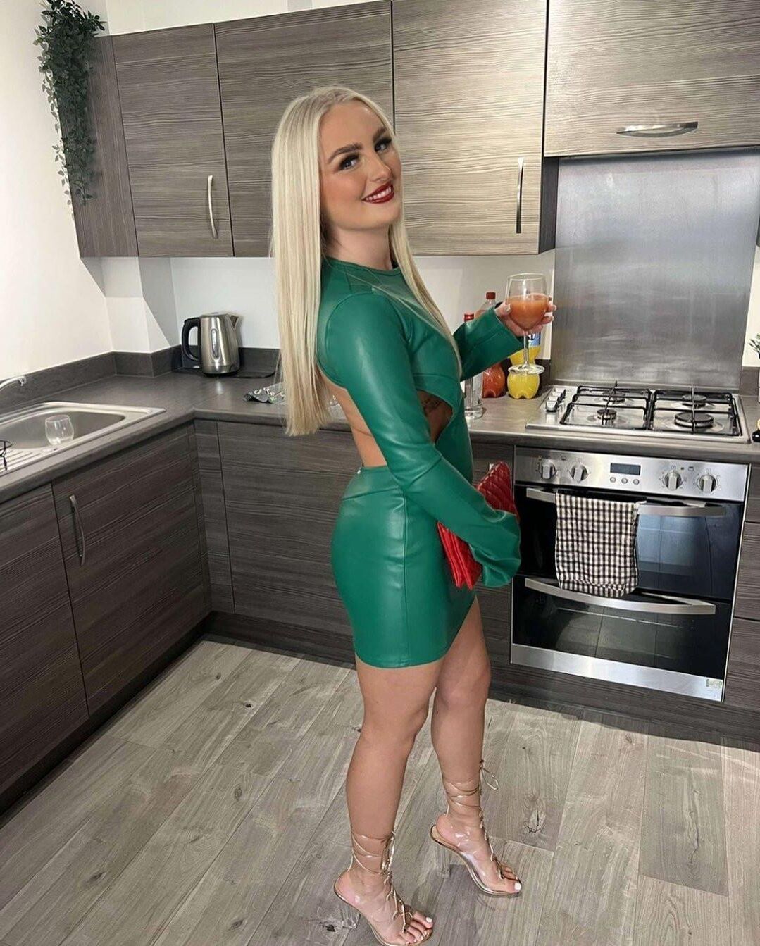 Vestido de cuero