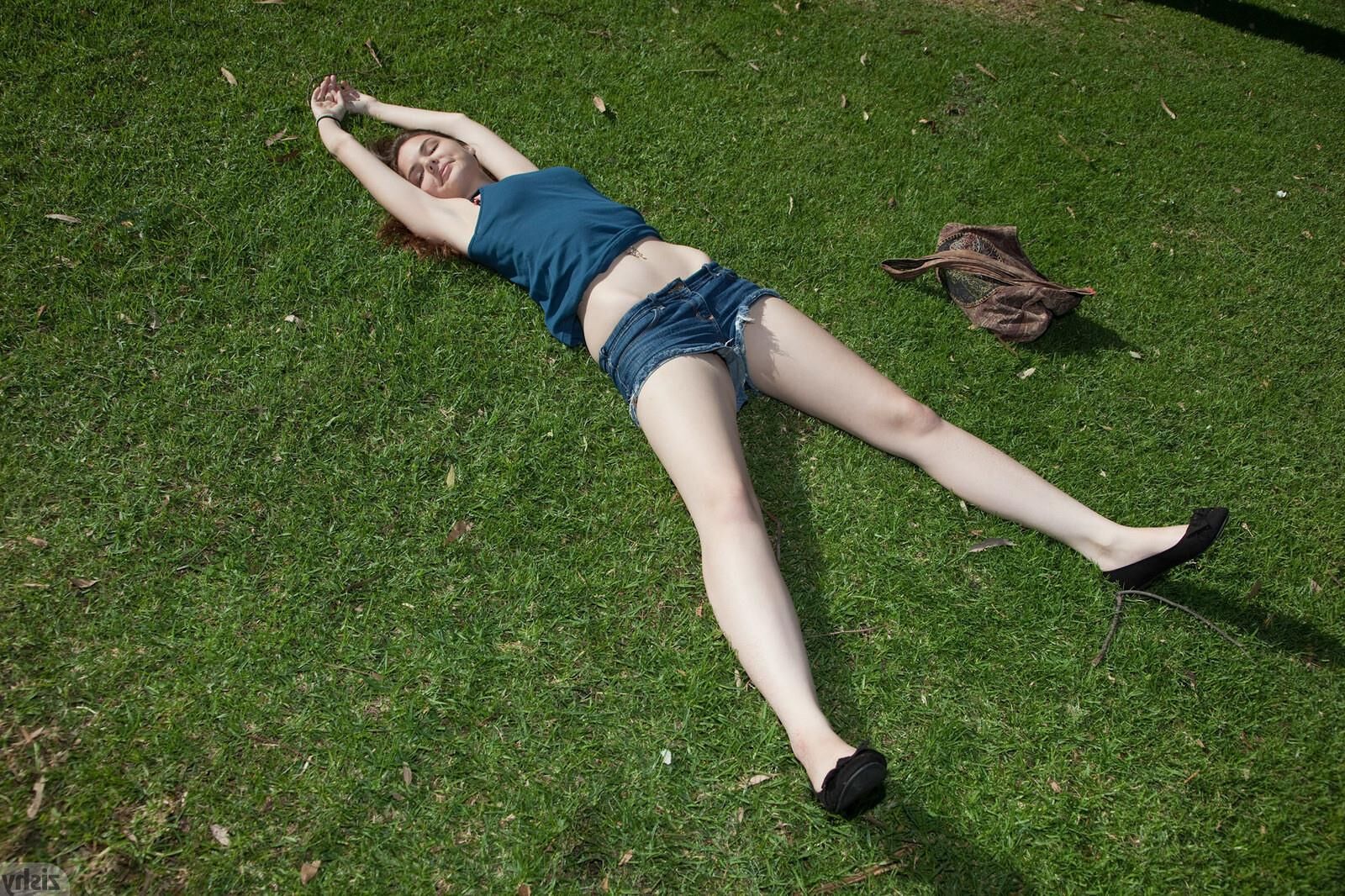 Lindsay Bare Walks In The Park