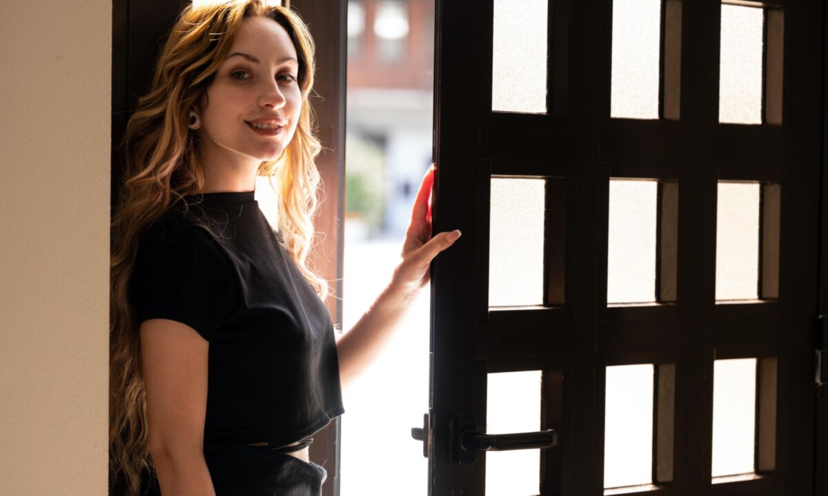 Aleida abraçando o dia