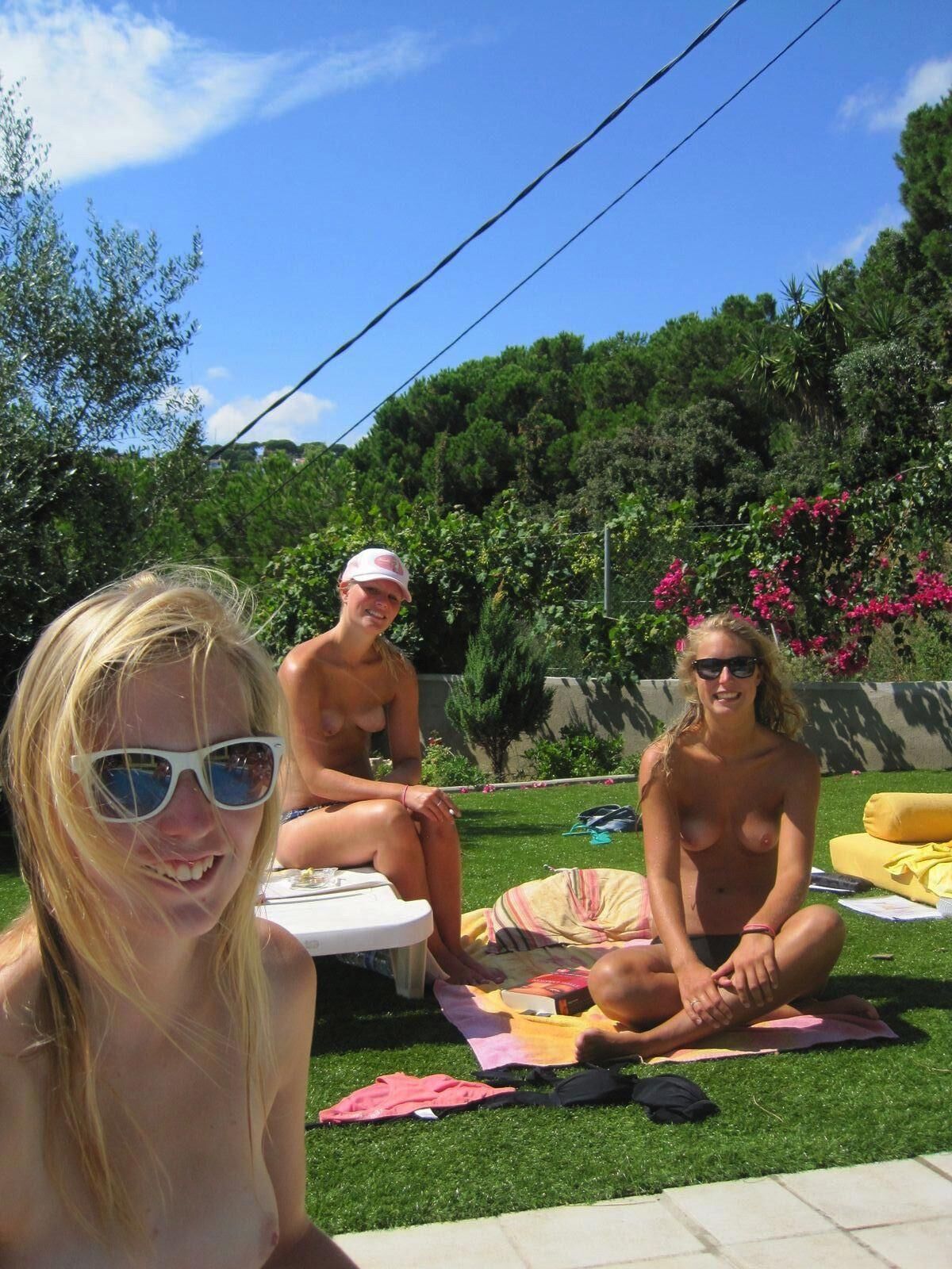 Dutch college girls on holiday
