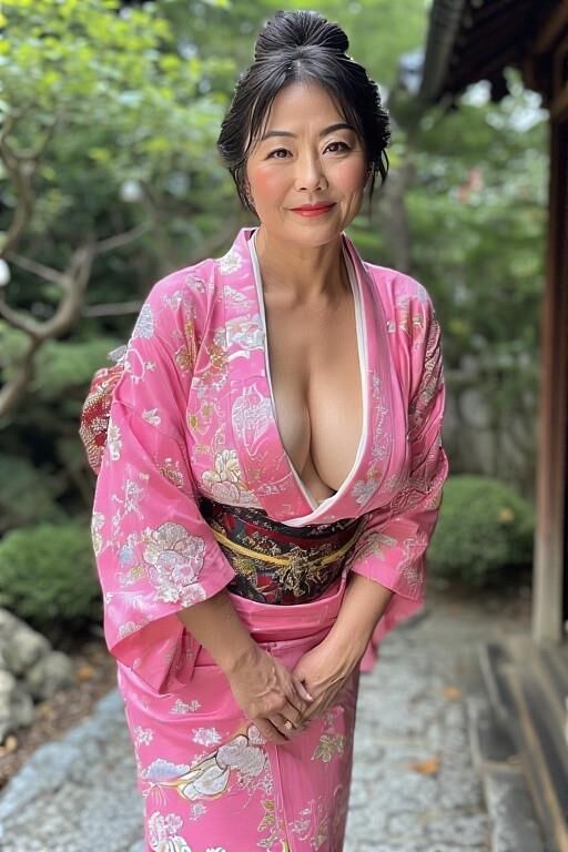 AI Mature kimono lady