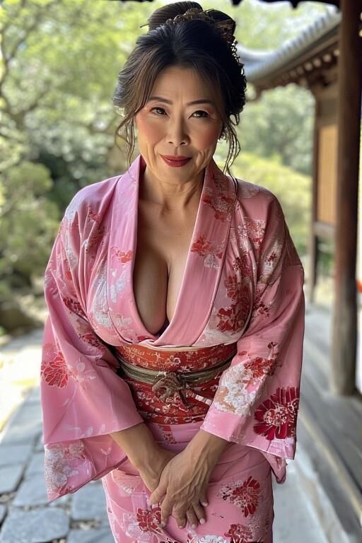 AI Mature kimono lady