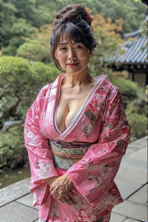 AI Mature kimono lady