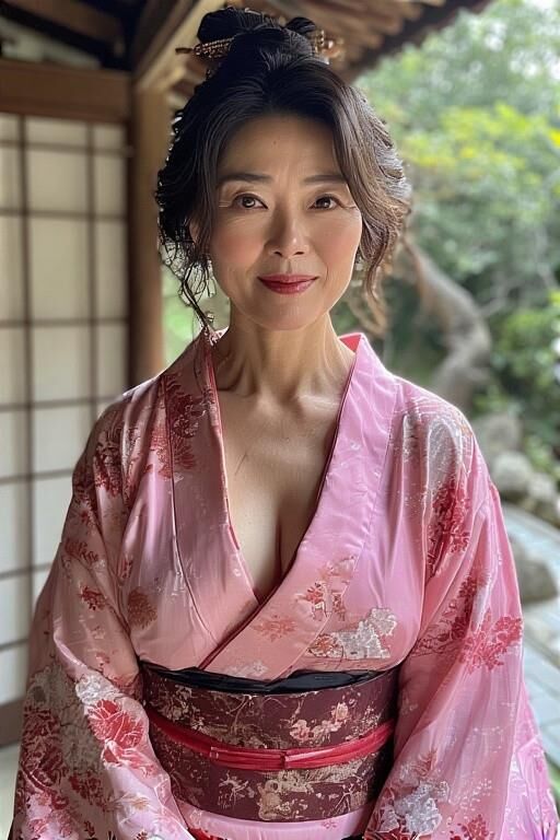 AI Mature kimono lady