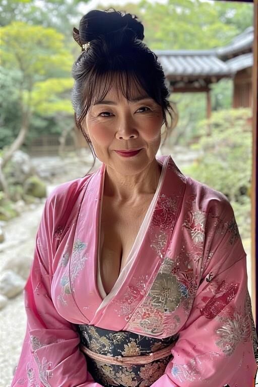 AI Mature kimono lady