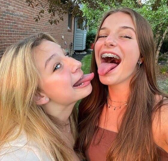 Girls with braces!