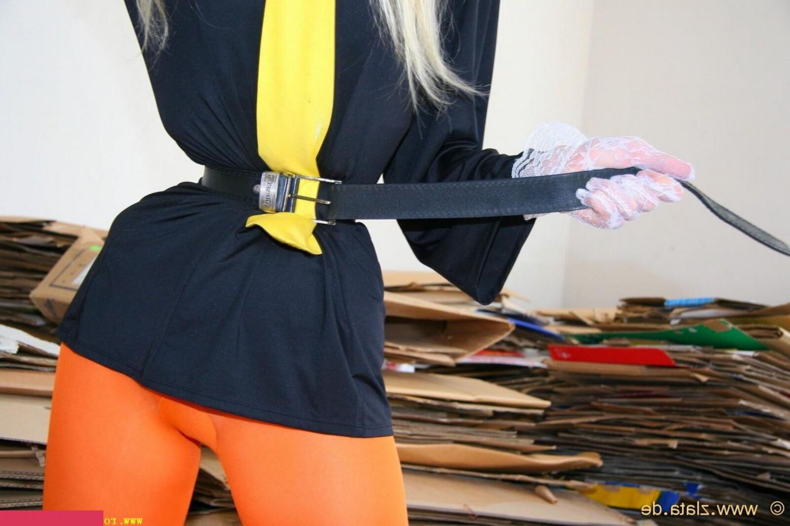 Zlat Orange Pantyhose