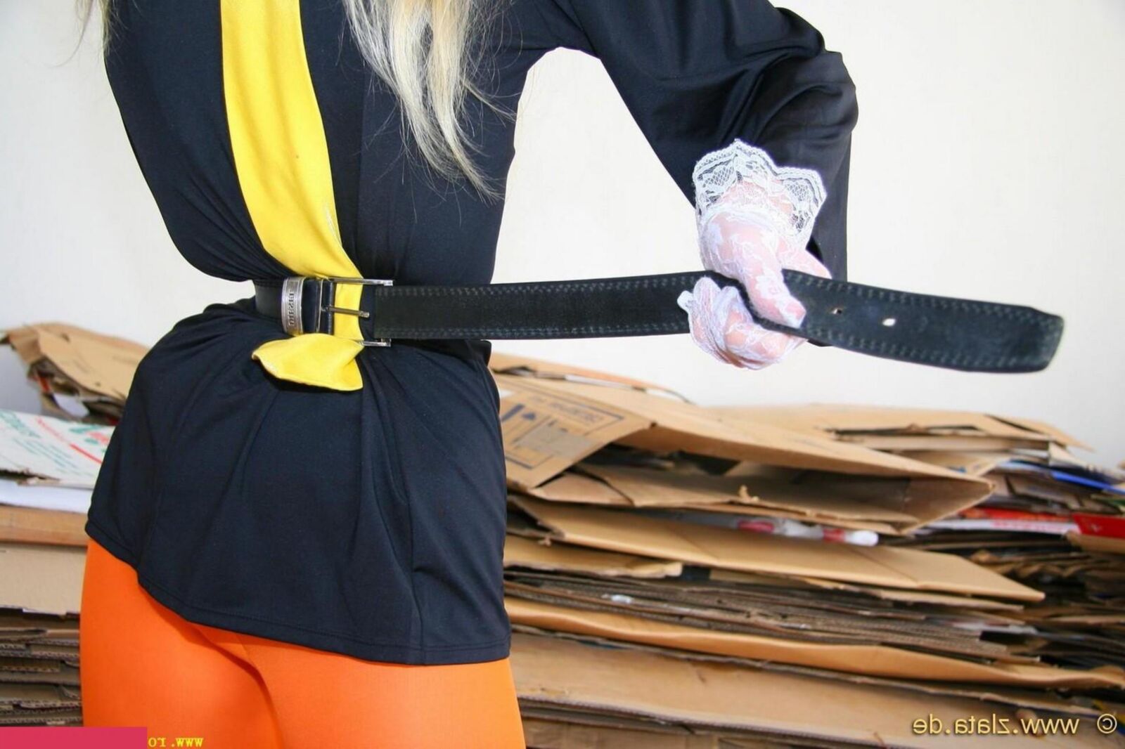 Zlat Orange Pantyhose