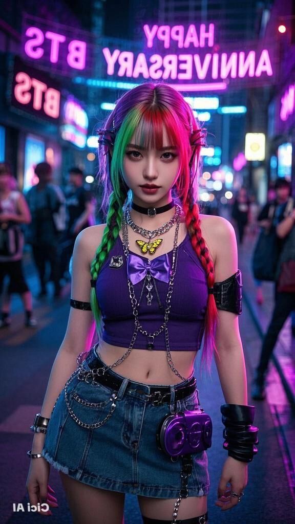 lindas garotas de estilo de cabelo ai