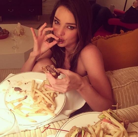 Women Eating and Drinking Totally Nude 