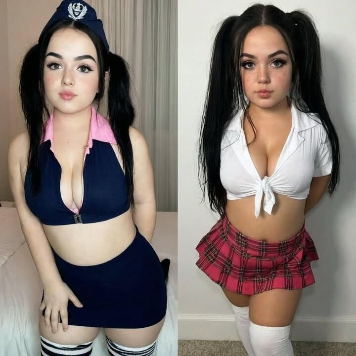 レイアセクシーな曲線美のかわいい女の子は熱い写真を混ぜています