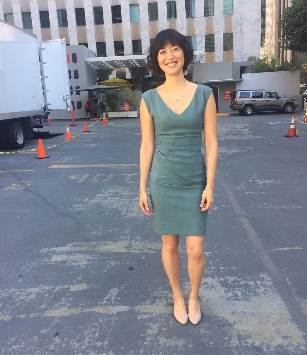 Short Haired Korean Girl Poses