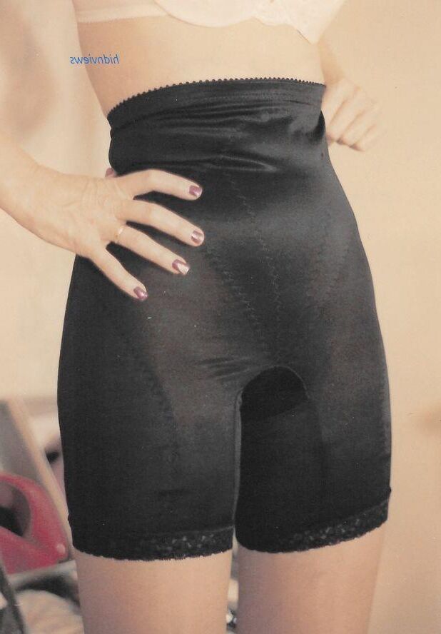 Girdles, An old man's gal in her girdles.