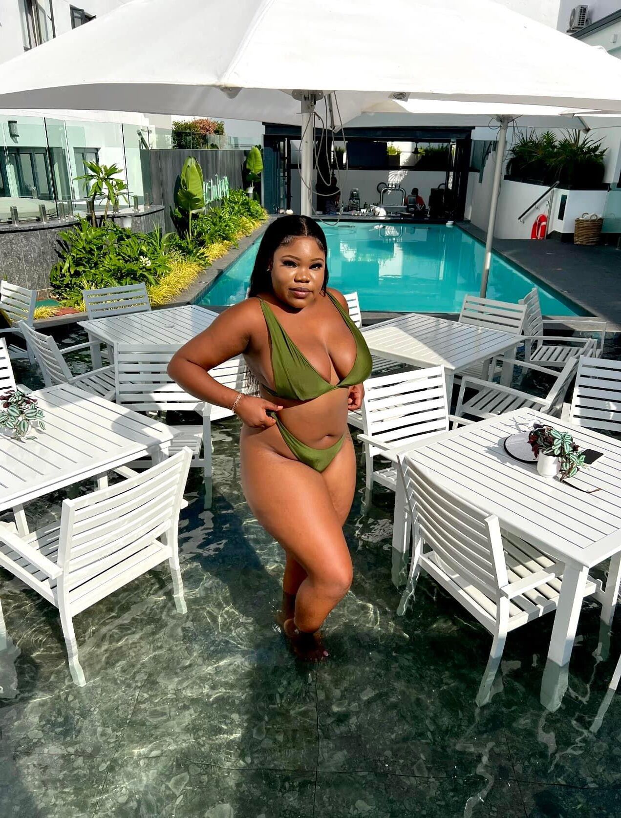 Praia e piscina